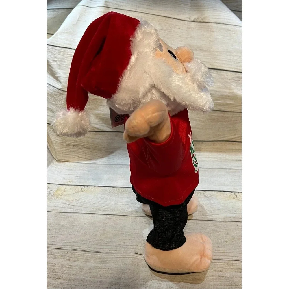 NWT Gemmy YOGA Santa Claus Downward Doggie Musical Animated Plush TbH4 SEE VIDEO